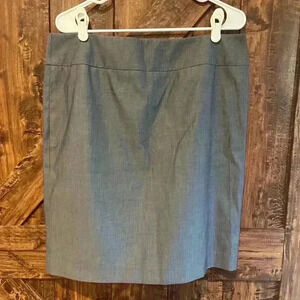 NWT Talbots Womens pencil skirt in gray size 14 petite with zipper in back